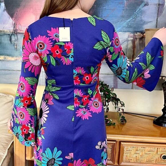 TRINA TURK TENDERNESS BELL SLEEVE DRESS 2 NWT - Picture 7 of 15